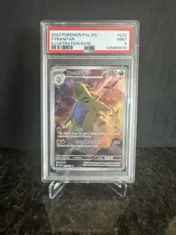 Pokemon TCG Tyranitar Scarlet & Violet Paldea Evolved Illustration Rare PSA 9 - Image 1