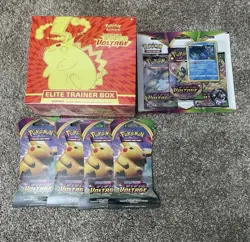 Pokemon Vivid Voltage Lot - ETB, 3 Pack Blister, And 4 Sleeved Boosters - Image 1