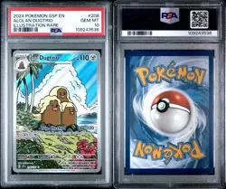 2024 Pokemon SSP Alolan Dugtrio Illustration Rare PSA 10 Gem Mint #208 - Image 3