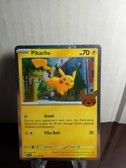 2024 Pokemon TCG Halloween Trick Or Trade Cosmos Pikachu Card 018/091 - Image 2