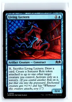 FOIL Living Lectern Wilds of Eldraine Common - MTG Magic the Gathering Card - Image 1