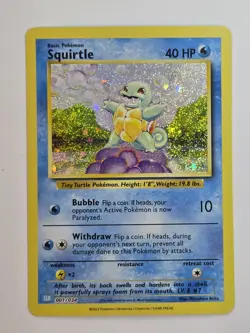 Pokemon Squirtle Trading Card Game Classic Holo 001/034 CLB NM Condition - Image 1
