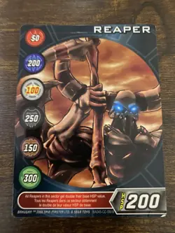 Bakugan REAPER - HSP 200 - Metal Character Gate Card 2006 BA057-CC-SM-B - Image 1