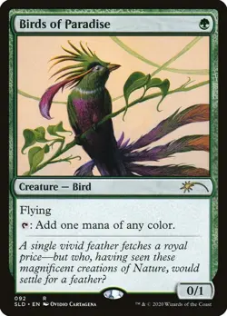 MTG Birds of Paradise NM (#92) Secret Lair Drop SLD Magic Gathering card - Image 1