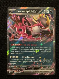 Pokemon Fezandipti EX 038/064 Shrouded Fable Card Near Mint Condition - Image 1