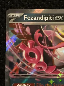 Pokemon Fezandipti EX 038/064 Shrouded Fable Card Near Mint Condition - Image 2
