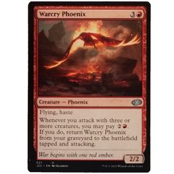 x1 Warcry Phoenix J22 MTG M/NM Uncommon Red Creature Phoenix Jumpstart 2022 TCG - Image 1