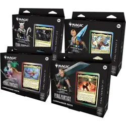MTG FINAL FANTASY Sealed Commander Deck Display (Set of All 4 Decks) Sealed - Image 1