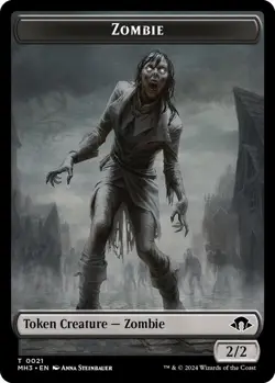 Zombie&Insect (0027) 2-Sided Token 21&27 MTG Modern Horizons 3 Token NP - Image 1