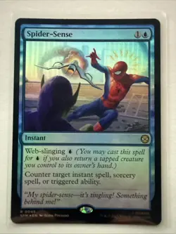 MTG Spider-Sense 0046 (FOIL) Marvel's Spider-Man NM SPM - Image 1