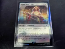 MTG Magic the Gathering FOIL White Mage's Staff FIN! - Image 1