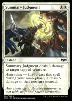 Summary Judgment 024/259 Ravnica Allegiance MTG Magic the Gathering card - Image 1