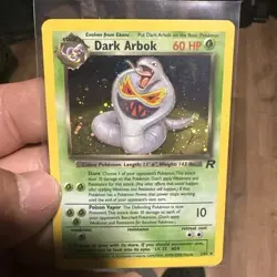 Dark Arbok - 2/82 Team Rocket Unlimited Holo Rare SWIRL Pokemon - LP - Image 1