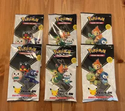 (6) Pokemon TCG First Partner Pack - Alola, Sinnoh, & Unova - 12 Booster Packs - Image 1
