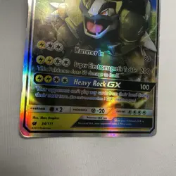 Alolan Golem GX 34/111 SM: Crimson Invasion Ultra Rare Holo Pokemon TCG NM 2017 - Image 5