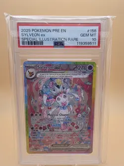 Sylveon ex 156/131 Pokemon Prismatic Evolutions SIR - PSA 10 GEM MINT - Image 1