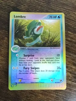 Pokemon Lombre 46/100 EX Sandstorm Reverse Holo Rare NM-MINT+ - Image 1