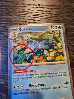 SWIRL Pokemon Golduck 008 Mega Evolution Promo - Image 1