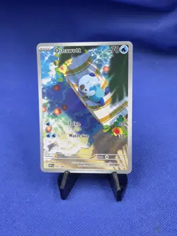 Pokemon Scarlet & Violet White Flare Oshawott 105/086 Illustration Art Rare NM - Image 1
