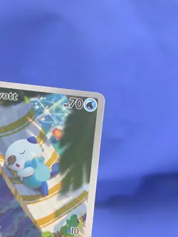 Pokemon Scarlet & Violet White Flare Oshawott 105/086 Illustration Art Rare NM - Image 4