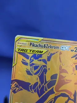 Pokemon Pikachu & Zekrom GX Tag Team Sun Moon Black Star Promo SM248 Standard NM - Image 3