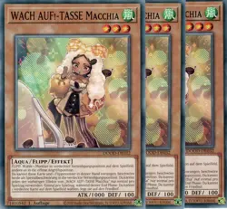 yugioh 3x WACH AUF!-TASSE Macchia DOOD-DE032 COMMON 1AUFLAGE DEUTSCH - Image 1