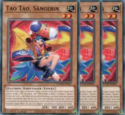 yugioh 3x Tao Tao, Sangerin DOOD-DE031 COMMON 1AUFLAGE DEUTSCH - Image 1