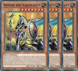 yugioh 3x Sphinx des Kreislaufs DOOD-DE028 COMMON 1AUFLAGE DEUTSCH - Image 1