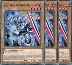 yugioh 3x D/D-Verteidigungssoldat DOOD-DE002 COMMON 1AUFLAGE DEUTSCH - Image 1