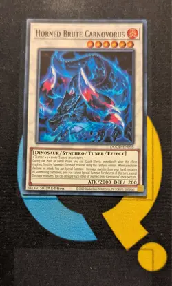 DOOD-EN098 Horned Brute Carnovorus Super Rare 1st Ed YuGiOh - Image 1