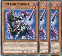 yugioh 3x D/D-Lanzensoldat DOOD-DE001 COMMON 1AUFLAGE DEUTSCH - Image 1