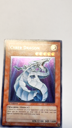 Yugioh Cyber Dragon CRV-EN015 Ultimate Rare 1st Edition LP - Image 2