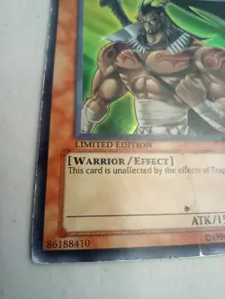 Yugioh Elemental Hero Wildheart Limited Edition GSE-EN001 Secret Rare HP Creases - Image 4
