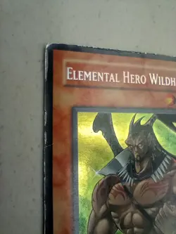 Yugioh Elemental Hero Wildheart Limited Edition GSE-EN001 Secret Rare HP Creases - Image 5