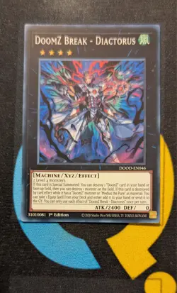 DOOD-EN046 DoomZ Break - Diactorus Super Rare 1st Ed YuGiOh - Image 1