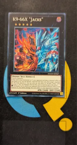 DOOD-EN047 K9-66X ''Jacks'' Super Rare 1st Ed YuGiOh - Image 1