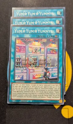 DOOD-EN067 Yum☆Yum☆Yummys x3 Super Rare 1st Ed YuGiOh Playset - Image 1