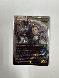MTG Final Fantasy Balthier and Fran Borderless Surge Foil Rare Card 0538 - Image 1