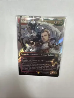 MTG Final Fantasy Balthier and Fran Borderless Surge Foil Rare Card 0538 - Image 2