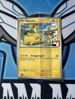 Pikachu SVP101 League Promo Scarlet And Violet Pokemon Card Sealed - Image 1