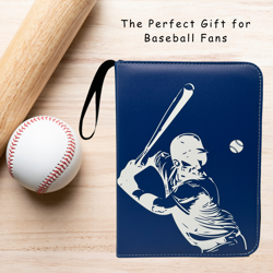 Large Baseball Cards Binder for Trading Cards Collection with Sleeves 900 Cards - Image 2