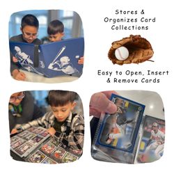 Large Baseball Cards Binder for Trading Cards Collection with Sleeves 900 Cards - Image 4