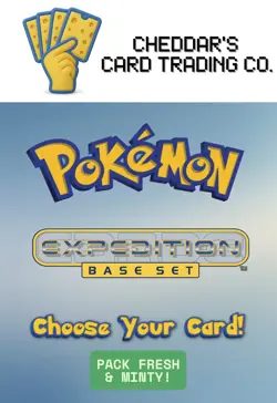 2002 Pokemon Expedition Base Set: Choose Your Card! Pack Fresh & Minty! - Image 1