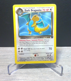 Dark Dragonite 22/82 Team Rocket Non-Holo Rare Pokemon Card WOTC - LP - Image 1