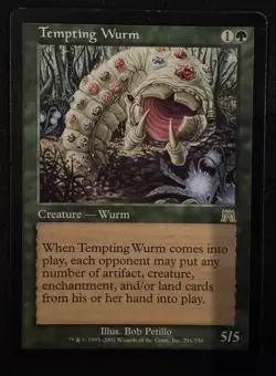 Tempting Wurm - Onslaught - Magic The Gathering - Rare - Image 1