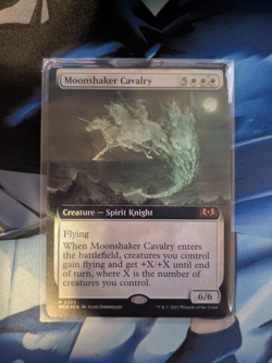 Moonshaker Cavalry (Extended Art) Wilds of Eldraine Foil Near Mint MTG 325 - Image 1
