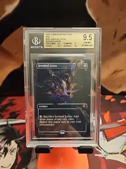 BGS Graded 9.5 Jeweled Lotus (Borderless) Foil - Commander Masters CMM 702 - Image 1