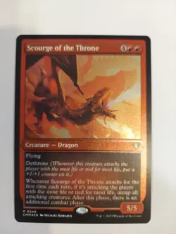 Scourge of the Throne (Foil Etched) Commander Masters Foil - Image 1