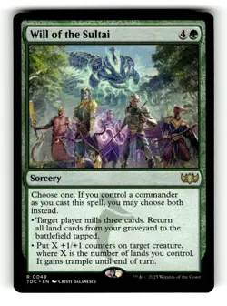 Will of the Sultai Commander: Tarkir: Dragonstorm 49 Near Mint - Image 1