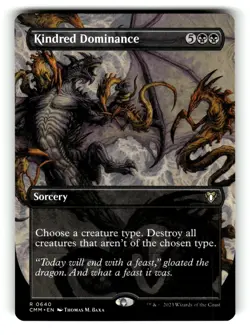 Kindred Dominance (Borderless) Commander Masters 640 Near Mint - Image 1